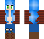 blue fall girl