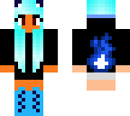 blue fire hoodie