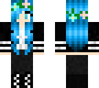 blue haired girl