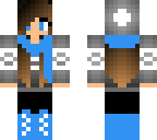 blue winter girl
