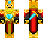 brave knight in gold armor