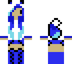 chibi blue wolf