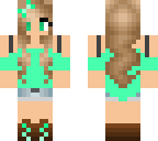 cute green girl