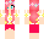 cute pink sunflower girl