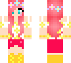 cute pink sunflower girl