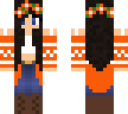 edited halloween fall girl