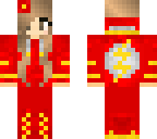 girl in a flash suit