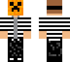 haloween boy creeper pumpkin