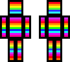 rainbow face