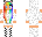 rainbow girl in hoodie