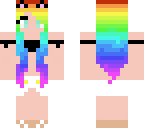 rainbow haired girl