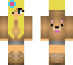 blonde girl with bear hoodie