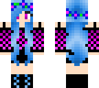 blue and pink