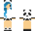 blue chibi panda girl