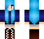 blue hair girl