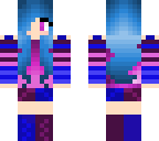 cute blue and purple girl