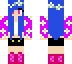 cute blue flower girl skin
