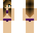 cute purple bikini girl