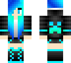 edit of blue creeper girl