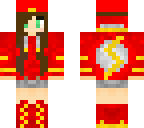 flash girl with brown hair