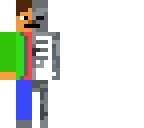 half man half skeleton