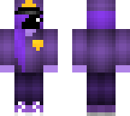no face purple girl