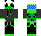 panda blue and green