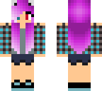 pink-haired plaid wolf