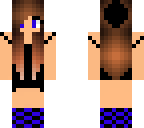 pretty black and blue girl