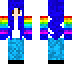 rainbow blue girl