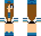 blue and white tomboy