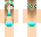 blue bikini girl