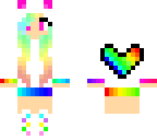 cute rainbow girl