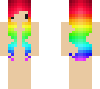 long rainbow hair