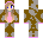 minecraft cow girl in onsie