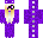 purple nerd dino girl