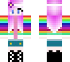 rainbow cute girl