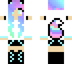 rainbow wolf girl