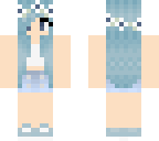 blue haired girl