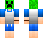 boy with creeper mask