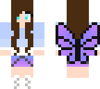 butterfly wing girl