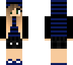 cool black and blue girl