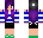 girl with purple hair