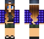 lumberjack girl blue