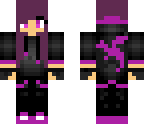 tomboy purple ender dragon girl