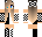 white and black girl