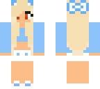 blue cat ear girl