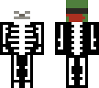 edited zombie in skeleton suit
