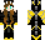 filled in yellow dragon girl
