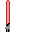 flat light saber red